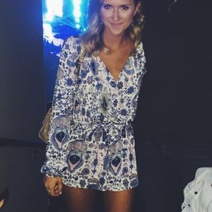 Blue/lavender romper